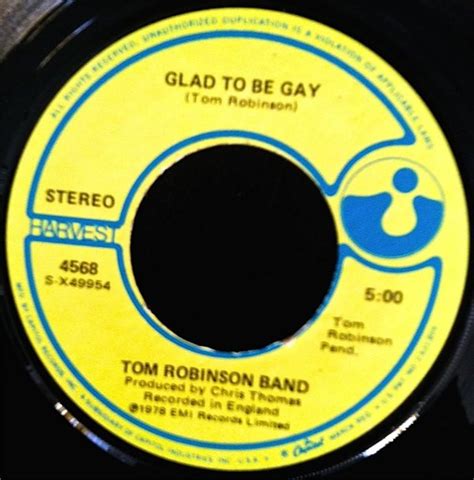 tom robinson band glad to be gay